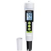 TEKCOPLUS Misuratore di salinità 2 in 1 0-199,9 PPT con ATC, misuratore di salinità e temperatura digitale a penna per acquario, serbatoio marino, stagno di pesce e piscina, acqua di mare salata