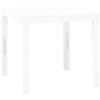 vidaXL Tavolo da Giardino Bianco 78x78x72 cm in Plastica