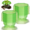 VETOLAKA 10 collari per lumache da 23 cm, anelli di protezione per lumache, recinzione per lumache verde, stabile, repellente per lumache, in plastica, per insalata e cavolo, verde