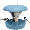 SWISSINNO Mangiatoia per Uccelli Anti Ratti con Vassoio da Esterno | Davos SMART BIRDS, Plastica ASA con Protezione UV, Contenitore in Policarbonato, Cavo in Acciaio Inox, Due Camere Separate