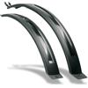 SKS GERMANY HIGHTREK SET Set parafanghi con montaggio universale (accessori per biciclette in plastica ad alte prestazioni resistente agli urti, montaggio rapido e senza attrezzi, look sportivo), nero