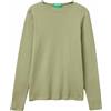 United Colors of Benetton T-Shirt M/L 3GA8D10CF, Verde, XL Donna