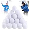 POPOYU 40 Palle di Neve Artificiali Realistiche in Peluche Bianco 5cm, Decorazioni Natalizie,Palle di Neve Finte per Bambini,Giochi di Combattimento per Giochi Invernali,Alberi di Natale,Bambini