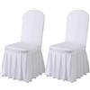 BUAOGDVG Gonna Parson Fodere for sedia rimovibili elasticizzate in spandex lavabile | Fodera protettiva for sedia attrezzata for cene, feste, cerimonie(White,2)