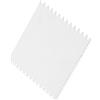 DECHOUS Utensile in Acciaio Inox per Argilla Bordo Dentato, Compatto | Studi e Laboratori, Adatto a Modellazione Precisa, Sculture Grandi, Colore Argento