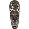 Coco Papaya Maschera africana in legno, 30 cm, motivo giraffa.