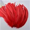 QBilooty Piume di Coda di Gallo Naturali 25-30cm Confezione 50 Pezzi Multicolori Lavate al Vapore per Carnevale, Halloween, Matrimonio e Acchiappasogni Lavoretti Manuali，Bianco，Rosso