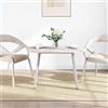 ROMHZKS Piano in legno di pino massiccio, ovale, 100 x 50 x 2,5 cm, bianco, resistente, versatile, come tavolino da salotto, tavolino consolle, comodino