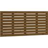 Qnhdfrt Testiera Letto da Parete in Pino Massiccio Marrone 126x3x63 cm | Pannello testata sospeso per letto singolo o piazza e mezza, ideale per rinnovare la camera da letto con stile rustico.