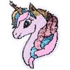 Lurrose Patch Unicorno Reversibile Grande in Paillettes, 1 Pezzo | Borse, Cuscini, Cappelli e Progetti Creativi, Effetto Arcobaleno, Toppe Cucibili