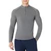 Amazon Essentials Rash Guard con Cerniera a un Quarto e Maniche Lunghe Uomo