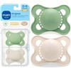 MAM Ciuccio originale Pure MAM in gomma naturale ecologica, materie prime sostenibili e rinnovabili, astuccio sterilizzante, unisex, 0-6 mesi, confezione da 2