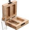 HAWILLOSCH Organizer Per Ricordi Di Ragazzo Ragazza, Scatola Per Chioma Fetali e Denti Decidui in Materiale Durevole, Biberon Trasparente Facile Da Trasportare Per Shower
