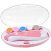 Warmhm Limetta Elettrica per Unghie per Ragazzo Ragazza, Design Creativo in Abs Rosa, Silenziosa e Facile da Trasportare, Protegge le Mani dei Piccoli Colore Casuale