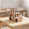 Camion di Legno Sviluppo Abilità Manuali Gioco Avvitare e Svitare Motricità
