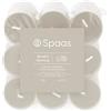 Spaas - Lumini in contenitore trasparente, confezione da 18, 4,5 ore - Mindful Morning