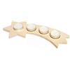 HESS SINCE 1990 Hess Holzspielzeug 40036 - Portacandela a Forma di Stella con Coda, in Legno, Naturale, Decorazione per Occasioni Speciali dai Monti Metalliferi