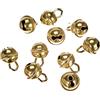 Rayher Deco-Campanelli di Metallo (Tondi), 9Mmø, Oro, Busta 10 Pz, 2503006