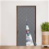 Sekey Tenda termica magnetica Sekey per porte, protezione da caldo e freddo, impermeabile, antivento e a risparmio energetico, 110 x 220 cm, Grigio