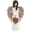 Enesco You Are An Angel AN009I Figurina Angelo, Ceramica, Bianco, 15.5 cm