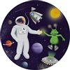 amscan 8 piatti ecologici * SPACE Party * per feste di compleanno dei bambini e feste a tema | certificato FSC | astronato spazio bambini compleanno festa piatti di carta piatti festa