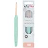 KnitPro Uncinetto Vybe in alluminio con impugnatura gommata - 3,75 mm