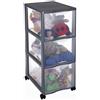 Sundis Rotho 1447600096 Cassettiera a Torre con Ruote Orgamix Tower 3 cassetti | Altezza 63,5 cm, facile da spostare, ideale per l'archiviazione in ufficio, lezioni, documenti, materiale di consumo