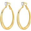 CYMYSS Orecchini Oro Donna in Argento 925 Placcato Oro 18K, Orecchini Dorati Eleganti e Leggeri, Gioielli Donna per Uso Quotidiano, Occasioni Speciali e Regalo
