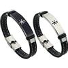 KBNSUIAN Bracciale in morbido silicone con simbolo di cristogramma Chi XP Rho per uomini e donne lettere greche PX nome di Cristo Signore di protezione braccialetto gioielli cristiani per battesimo e battesimo, 20,26 cm