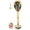 hengkaixuan Piercing per sopracciglio, G23, in titanio, 16 G, Rook Daith, Tragus, Helix, filettatura interna, bilanciere curvo, piercing verticale, gioiello per labbra, piccolo anello per ombelico