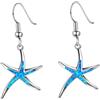YARNOW Orecchini a Stella Blu in Argento per Festa e Compleanno | Stile Spiaggia Creativo e Moda, Pendenti Decorativi, Dettaglio Marino, Accessori Donna, Regalo