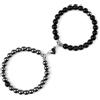 SiVaji Bracciale Bracciali Braccialetto Bracelet Gioielli Uomo Donna Coppia Braccialetto Set Uomo A Forma Di Cuore Magnete Amore Braclet Per Le Donne
