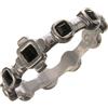 Holyart Anello decina argento 800 strass neri