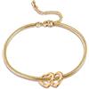 Amsgedhie Bracciale Personalizzato con Cuore e Pietra di Nascita - Bracciale da Donna con Nome Inciso e Catena Regolabile per Mamma o Nonna, Regalo per Festa della Mamma e Natale