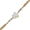 VLNET® | Bracciale con cordino regolabile beige e oro | Angelo e lettera in argento | L'alfabeto degli Angeli | Roberto Giannotti (G)
