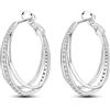 CYMYSS Orecchini Oro Donna in Argento 925 Placcato Oro 18K, Orecchini Dorati Eleganti e Leggeri, Gioielli Donna per Uso Quotidiano, Occasioni Speciali e Regalo