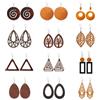 Xusxes 12 Paia Orecchini Pendenti in Legno Bohémien Geometrici Vintage | Leggeri e Confortevoli, Orecchini alla Moda in Stile Bohémien, Ideali per Uso Quotidiano e Regali