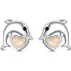 REDSUN - Orecchini a perno a forma di koala, in argento Sterling 925, con koala, con animali e koala, per donne, bambini