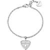 S'Agapõ Bracciale Donna in Acciaio con Simbolo Cuore | Collezione Duh Duh - SUH11