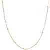 SINGULARU Collana da donna Long Pearl Dots Acciao Placcato Oro