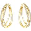 CYMYSS Orecchini Oro Donna in Argento 925 Placcato Oro 18K, Orecchini Dorati Eleganti e Leggeri, Gioielli Donna per Uso Quotidiano, Occasioni Speciali e Regalo