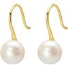 HUGE TOMATO Orecchini di perle d'acqua dolce AAA Orecchini di perle Orecchini in argento sterling da 8-9 mm e oro 14k