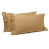 Caleffi Coppia Di Federe STANDARD Percalle Tinta Unita CURRY Percalle Caleffi