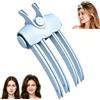Generico Clip Riscaldante Volumizzante Radici Capelli, Clip Volume Capelli Riscaldata, Aspetto Naturale Senza di Piegatura, Strumento Styling Capelli Frangia con 2 Livelli per Volume Alle Radici (Blu)