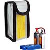 Generisch Contenitore per batterie ignifugo, Lipos Safe Bag ignifugo | Borsa per batteria - di sicurezza ignifuga | Valigetta di protezione della batteria - Scatole di sicurezza portatili per il