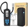 EpheyFIF HD02 - Rilevatore digitale di perdite di gas per R22 R32 R134a, 5 oz/anno Sniffer HVAC con triplo allarme, sonda flessibile da 270 mm e display LCD