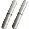 Gedotec Rotolo di nastro in alluminio da saldare, 2 pezzi, 120 mm, portata 120 kg, cerniera per porta con perno in acciaio inox, per porte in alluminio, cancelli e costruzioni metalliche