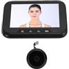VBESTLIFE Videocamera Spioncino, Spioncino Digitale da 4,5 Pollici 1080P HD 135° Grandangolare con Rilevamento del Movimento PIR, Visione Notturna, per la Sicurezza Domestica