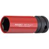 Hazet 903Slg-21 Inserto Chiave a Bussola per Avvitatori ad Impulso Esagonale, Nero, Attacco Quadro, Cavo, 12.5 mm 1/2 di Pollice