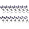 BUTIFULSIC Rotelle per Binari Tende in Metallo Argento, 14 Pezzi | Doppie Ruote per Scorrimento Silenzioso, Supporto Robusto, Protezione del Tessuto, per Rv e Soffitto